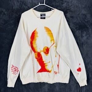 Feels So Good Natural Born Killers Mickey Knox Graphic Sweatshirt Cream XL